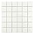 2" x 2" Essential White Matte Finish Ceramic Mosaic Tile on mesh Mount
