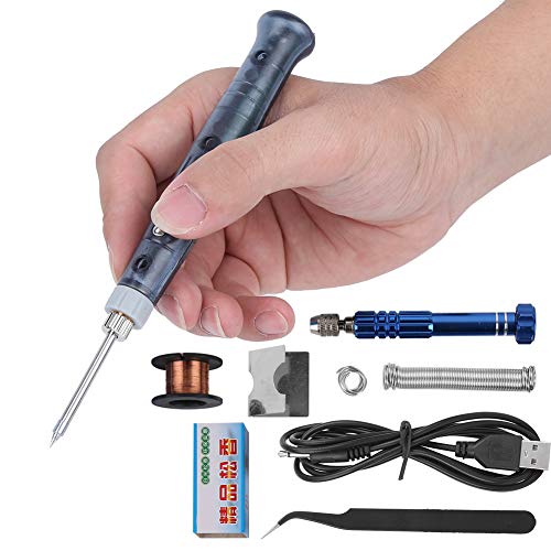 Conjunto de ferro elétrico, kit de ferro de solda mini kit de equipamentos de reparo de solda USB po