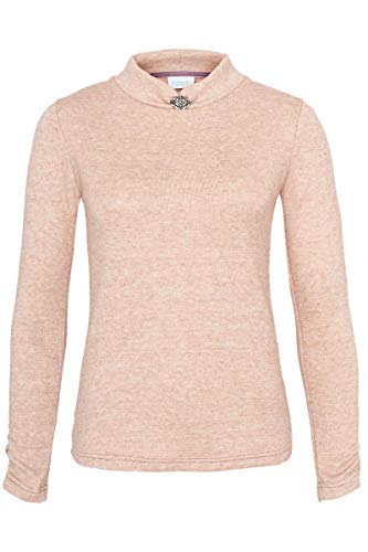 h.moser Salzburg Damen Damen Pullover mit Stehkragen und Brosche rosa, 2292-ROSA, 36 Cover