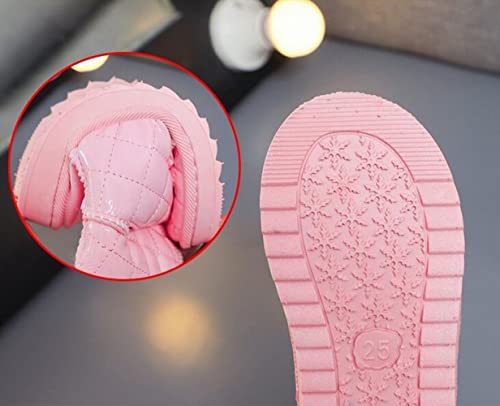 Girl's Snow Boots Kids Warm Winter Boots Fur Lined Waterproof Boots4