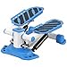 HOMCOM Portable Mini Stepper, Steppers for Exercise Workout with LCD Display Monitor, Anti-skid Foot Pedals for Home Gym Office, Blue