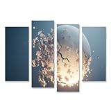 Lot de 4 tableaux muraux au format 130 x 80 cm (avec espacement) - Découvrez notre large sélection de designs dans différents formats. Saisissez simplement « Islandburner » + votre motif souhaité dans la barre de recherche Amazon. Notre collection couvre de nombreux thèmes, de la nature, des animaux et des plages, des paysages et des plantes, en passant par le style de vie et l'érotisme.
