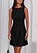 PRETTYGARDEN Womens Formal Short Dresses 2026 Summer Sleeveless Boat Neck A Line Elegant Mini Cocktail Party Dress (Black,Medium)