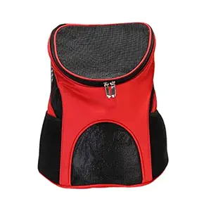Indy Mall 1xBreathable Cat Carrier Backpack with Mesh Pet Dog Outdoor Travel Carry Bag Red