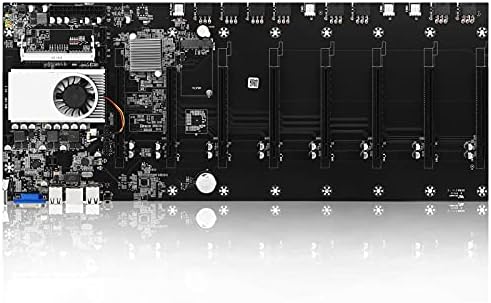 Mining Motherboard BTC-T37 Mining Machine Motherboard CPU Kit 8 GPU Slots DDR3 Memory Integration VGA Interface