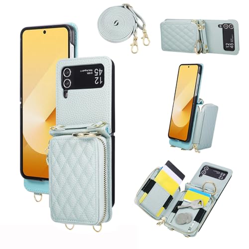 Coque Samsung Galaxy Z Flip 3 Asuwish Bleu Étui Quotidien XKZHAXLLB US Chic