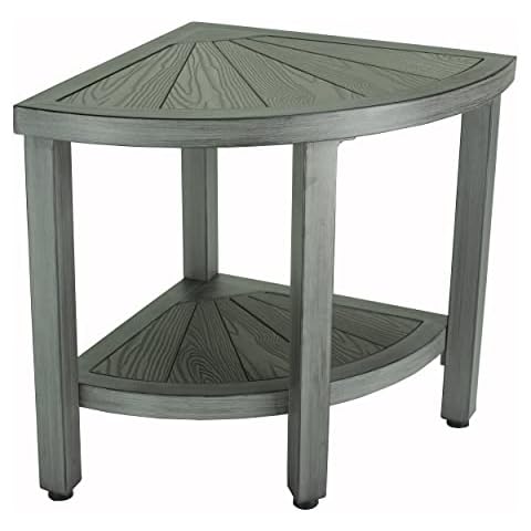 Medline Faux Teak Bathroom Corner Bench Cover
