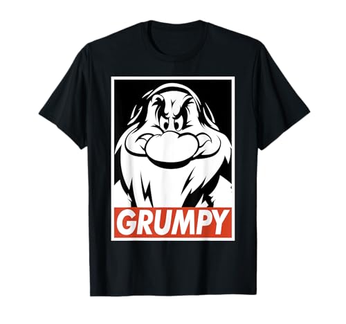 Disney Snow White Grumpy Streetwear Poster T-Shirt