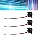 Zunate 3Pcs Piezoelectric Buzzer, Active Electronic Sounder 23mm Dia 12mm H 100mm Wire DC Powered Component for Computers Printers Timers Industrial Equipment