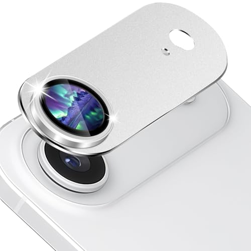 Image of PreCure Camera Lens Protector for iPhone Air, Scratch Resistant Aluminum Alloy 9H Tempered Glass Camera Screen Protector Compatible with iPhone 17 Air, Silver