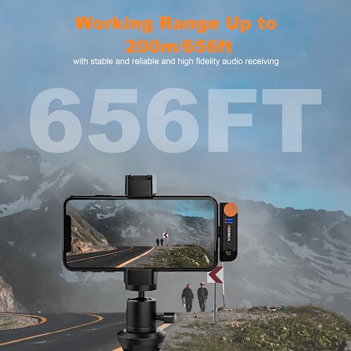 Image of comica Vimo S UC Wireless Microphone for Android, Noise Cancellation, 656' Range, 15H Working Time, Monitor, Lav Mic for USB Type C iPhone, Phone, PC, Video Recording, Vlog, Live Streaming, YouTube
