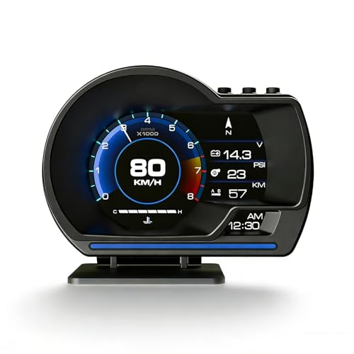 Geloo Head Up Display, Universal Geschwindigkeitsmesser Auto HUD OBD2 + GPS...
