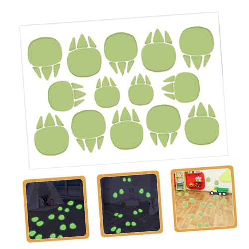 Stickers de Huellas de Dinosaurio Brillan en la Oscuridad 2 Hojas miniatura 7