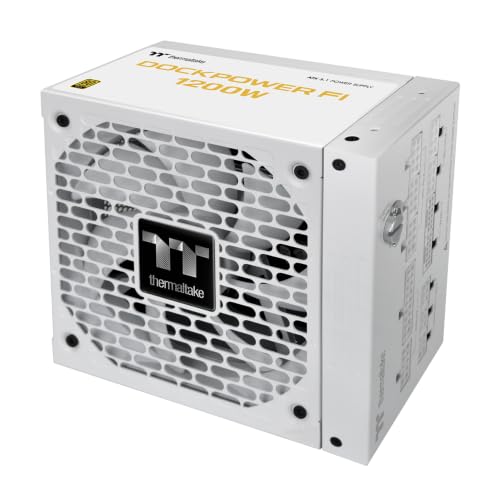 Image of Thermaltake Dockpower FI Snow 1200W ATX 3.1 Modular 80+ Gold Power Supply