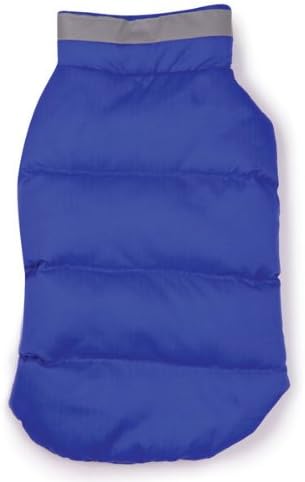 Casual Canine Polyester The North Paw Puffy Dog Vest, Small/Medium, Blue