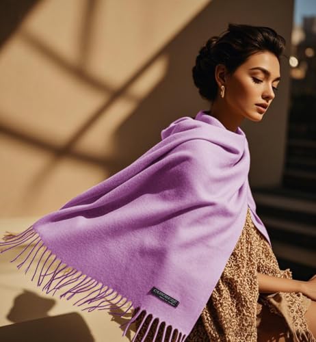 Made By Johnny Women's Winter Pashmina Scarf – Soft Cashmere Feel Shawl Wrap, Warm Fashion Blanket Scarves4