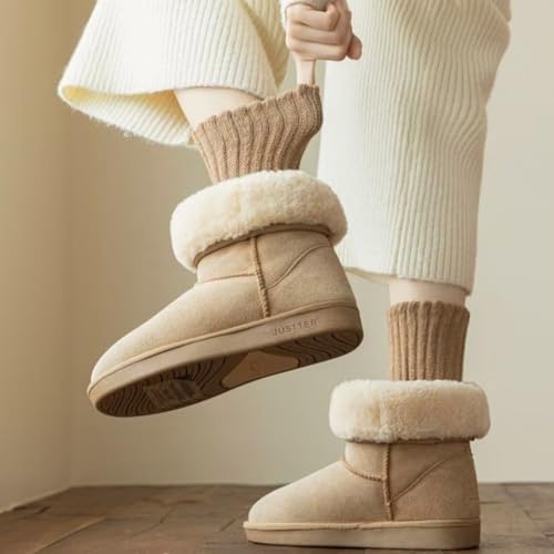 Image of Yoicy Womens Super Thick Wool Socks - Soft Warm Comfort Casual Crew Winter Socks (Pack of 3-5), Multicolor