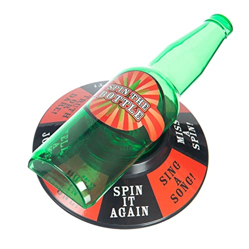 Spin The Bottle Drinking Game, Green, Compact