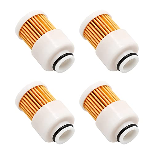 Aynaxcol 68V-24563-00-00 Fuel Filters Replacement for Mercury 881540 Sierra 18-7979 Yamaha 4 Stroke Outboard 50HP 60HP 75HP 90HP 115HP Motors, Pack of 4