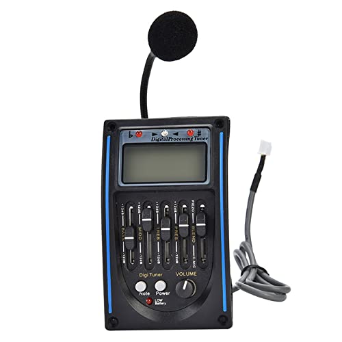 Acoustic Guitar Pickup Digital Tuner 5 Band EQ Equalizer para condiciones de iluminación en escenario miniatura 2