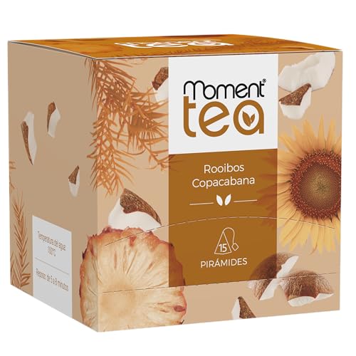 Moment Tea- Infusión Rooibos Copacabana estuche de 15 pirámides de 2g