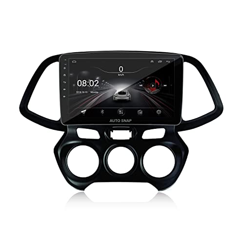 Image of AUTO SNAP 9 Inches 22cm Touch Screen Android 12 Gorilla Glass IPS Display Car Stereo with 2GB RAM /16 GB ROM GPS /Wi-Fi /Navigation /Steering Wheel Controls Mirror Link Compatible for Hyundai New SANTRO