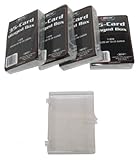 5 BCW Brand 35 Trading Card Capacity Hinged Box/Holder/Case - BCW-HB35- Protect Your Valuable Sports and Gaming Cards!