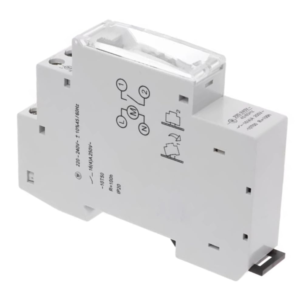 Xnuiasqe Programmable Digital Timer, Plastic Material Timing Control, Mechanical Timer, 220V, 16A