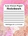 Low Vision Paper Notebook: Bold Lined Paper for the Vision Impaired - Thick Black Line on White Paper - 3/4 Inch Line Spacing - 14 Lines per Page - ... & Note Taking - Pastel Pink and Yellow Design