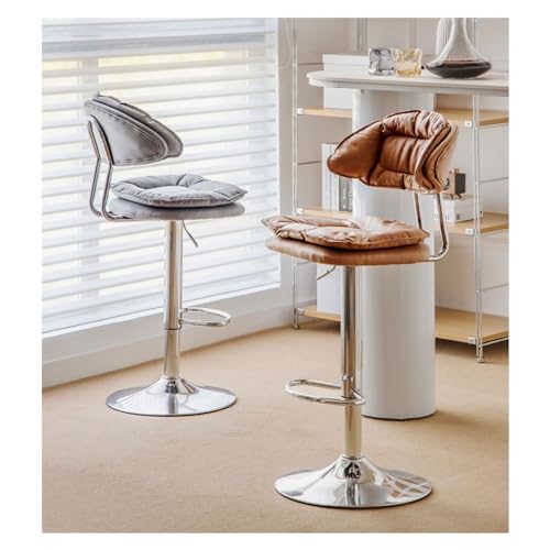 Chaise de bar de restaurant confortable avec dossier et hauteur adaptable