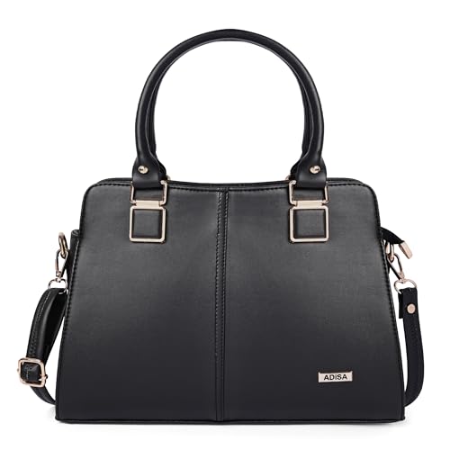 Image of ADISA gold square handbag shoulder bag for women and girls with sling belt (AD4081)