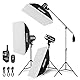 Godox 750W Studio Stroboskop Blitzlicht Kit, Stroboskop Beleuchtungsset für Fotografie, 3x250W 5600K Monolights mit Stroboskop Auslöser, Lichtständer, Galgenarm