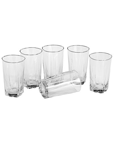 Image of Somil Drinking Set of One Jar with Lid & Six Transparent, Clear Self Designer Glass
