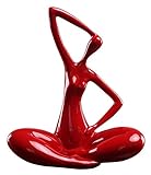 Desktop-Skulptur Yoga Mädchen Statue Harz Skulptur Kunst Statuette Geschenk Dekoration Zubehör Handköpfe Ornamente Home Zubehör Fensteranzeige Requisiten