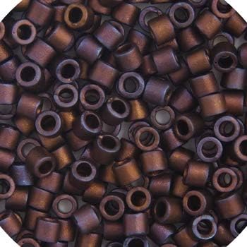 Miyuki Delica 8/0 RD 5.2gms Japanese Seed Beads - Copper AB Matte Metallic