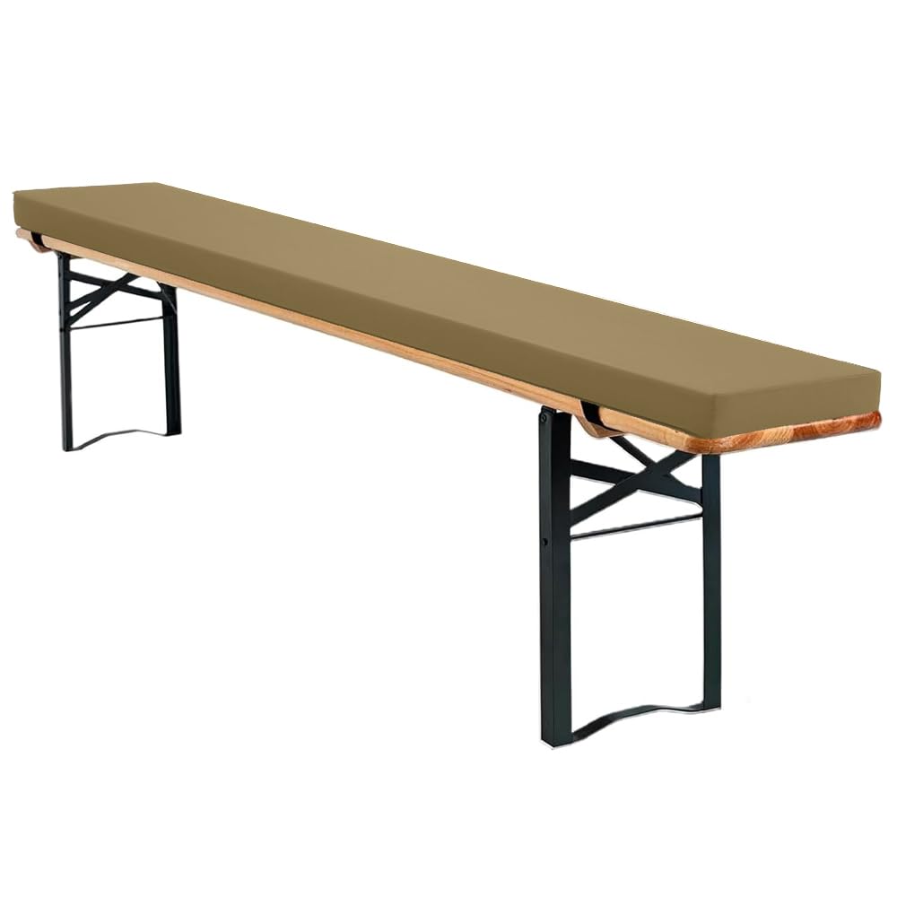 Imperméable pour tente de bière 220x25 cm avec coussins de siège kaki