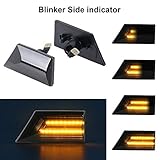 Hervorragende Optik, jede dynamische Seitenblinker-Repeater-Leuchte verfügt über 20 leistungsstarke 4014 SMD-LED-Chips für zusätzliche bernsteinfarbene Helligkeit.