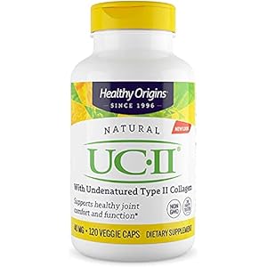 Healthy Origins UC-II 40 mg (Undenatured Type II Collagen, Non-GMO, Gluten Free, Joint Support), 120 Veggie Caps