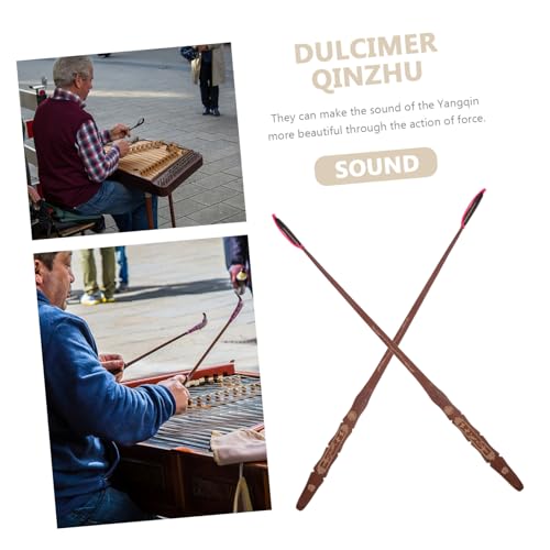 Dulcimer bamboo accessoires avec tête pour yangqin musical - 6