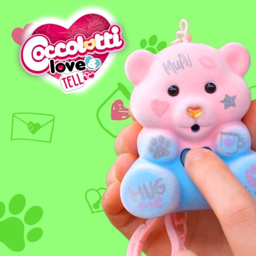 Coccolotti Love&Tell 4ever - Gelber Bär, mit Aufnahmefunktion und Schlüsselanhänger, interaktive Tiere Spielzeug, für Kinder ab 4 Jahren… – Ansicht 5