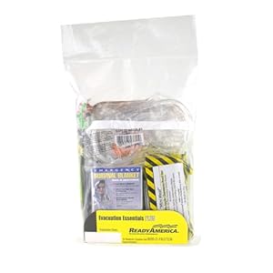 QuakeHOLD! Evacuation Essentials Plus Kit, Earthquake, Fire, Flood, Hurricane, Bug Out Bag, 5-Year Food, 5-Year Water, Emergency Preparedness Kit, Compact Survival Bag For Office, Home, Car, 1 Pack