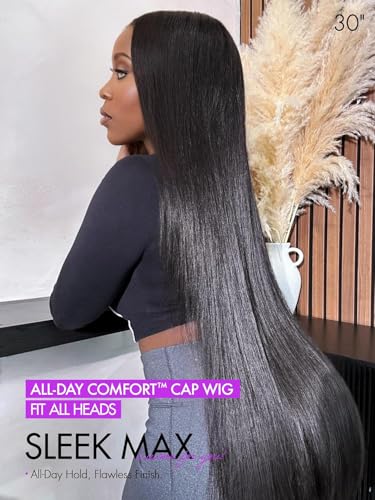 Image of LUVME HAIR 5x5 Lace Front Wigs All-Day Comfort Straight Human Hair Glueless Wigs Human Hair Pre Plucked Pre Cut Long Black Wig Lace Closure Wigs Frontal Wigs Human Hair 26 Inches