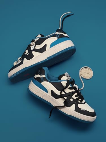Image of The Souled Store Urban Blaze: Women and Girls Colorblocked Lace Up Low Top Stylish Sneakers with Flexibility & Comfort