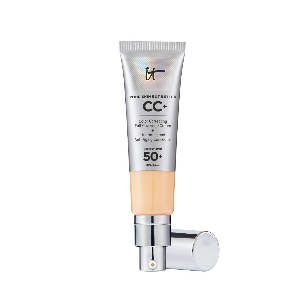 CC+ Cream SPF 50+ Full-Coverage CC Foundation, Hydrating Skincare, Enriched with Hyaluronic Acid, Niacinamide & Vitamin E for a Radiant Finish, Your Skin But Better