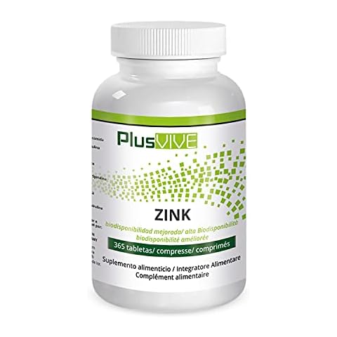 Plusvive - 365 comprimidos de zinc con matriz de biodisponibilidad Cover