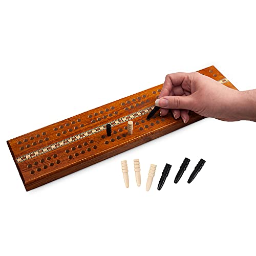 Tablero Cribbage de Madera Extra Grande de 16" para 2 Jugadores miniatura 1