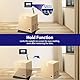 Digitale Paketwaage 200kg/10g, Plattformwaage mit LCD Display, Preisrechenwaage inklusive separatem Bedienpult, Batterie- und Netzbetrieb möglich, 3 Einheitenanzeige (kg, lb, oz)