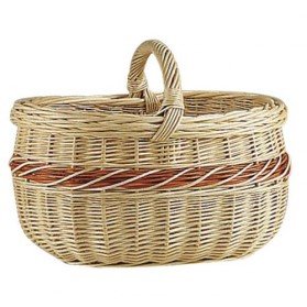 Panier en osier Buff - blanc