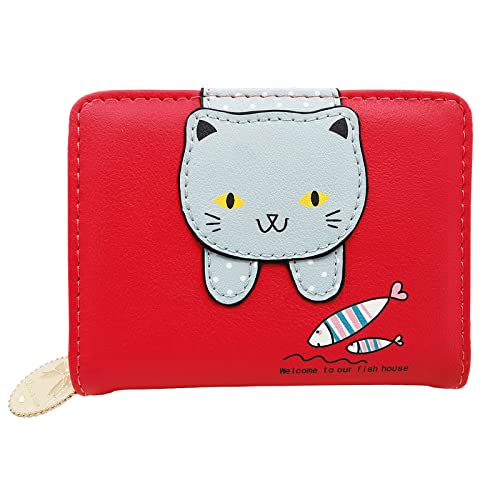 Ya en mundofriki.es: Spldsun Lindo Gato Carteras de Mujer, Cartera Corta Mujer Billetero, Cartera Corta de PU con Cremallera, Lindos Regalos para Niñas (Rosado)