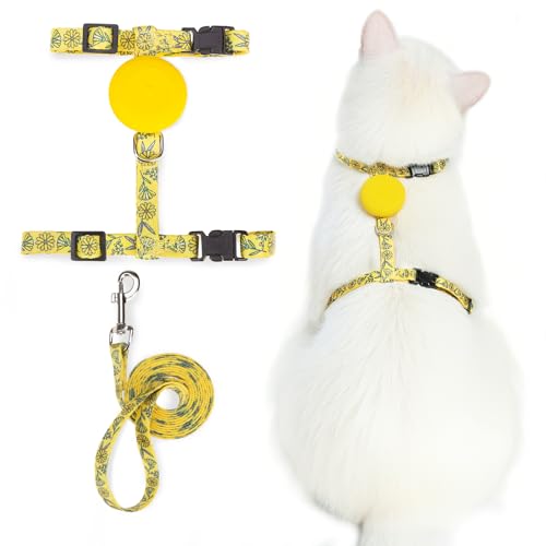 PUPTECK Cat Harness and Leash Set Escape Proof, Adjustable